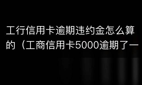 工行信用卡逾期违约金怎么算的（工商信用卡5000逾期了一个月违约金多少）