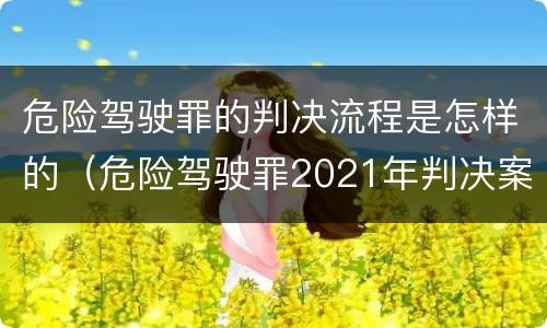 危险驾驶罪的判决流程是怎样的（危险驾驶罪2021年判决案例）