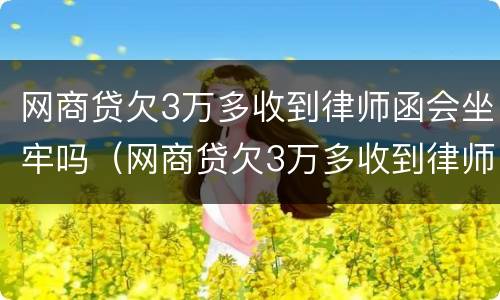 网商贷欠3万多收到律师函会坐牢吗（网商贷欠3万多收到律师函会坐牢吗怎么办）