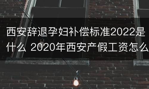 西安辞退孕妇补偿标准2022是什么 2020年西安产假工资怎么发放