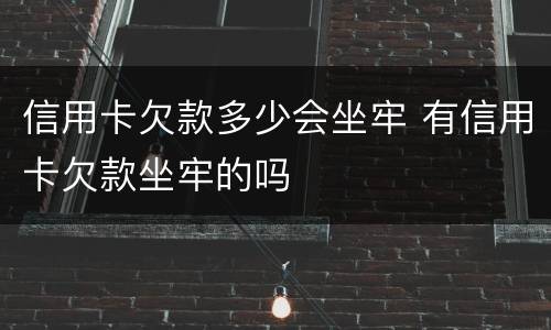 信用卡欠款多少会坐牢 有信用卡欠款坐牢的吗