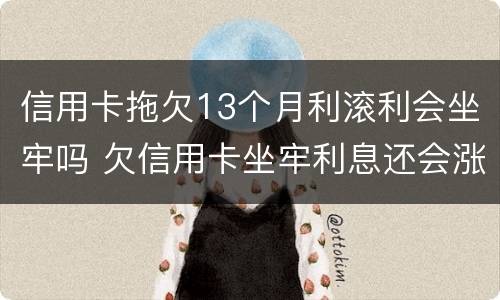 信用卡拖欠13个月利滚利会坐牢吗 欠信用卡坐牢利息还会涨吗
