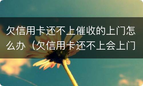 欠信用卡还不上催收的上门怎么办（欠信用卡还不上会上门催收吗）