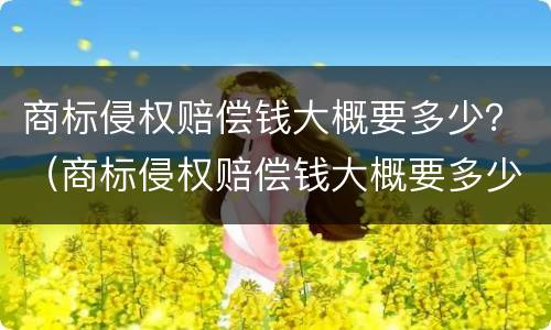 商标侵权赔偿钱大概要多少？（商标侵权赔偿钱大概要多少天）