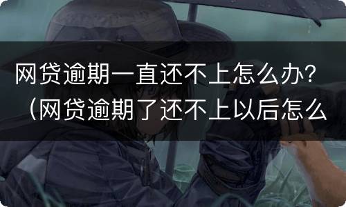 网贷逾期一直还不上怎么办？（网贷逾期了还不上以后怎么办）