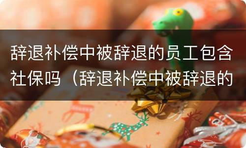 辞退补偿中被辞退的员工包含社保吗（辞退补偿中被辞退的员工包含社保吗怎么算）