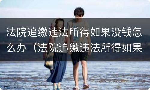 法院追缴违法所得如果没钱怎么办（法院追缴违法所得如果没钱怎么办呢）