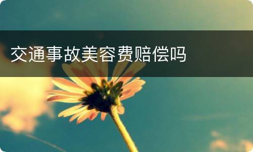 交通事故美容费赔偿吗
