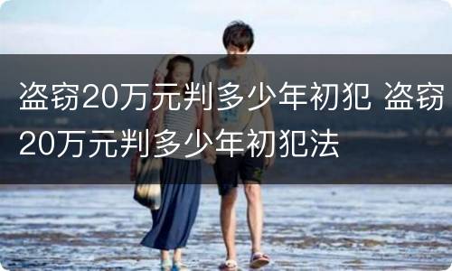 盗窃20万元判多少年初犯 盗窃20万元判多少年初犯法