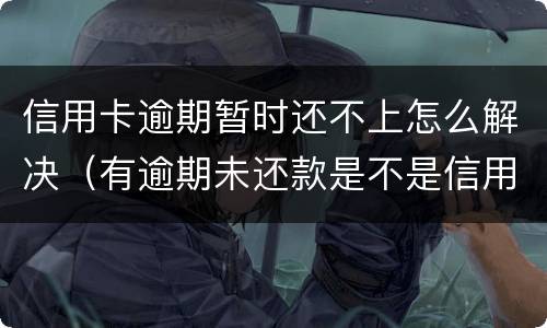 信用卡逾期暂时还不上怎么解决（有逾期未还款是不是信用卡办不了）
