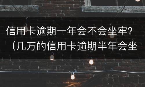 信用卡逾期一年会不会坐牢？（几万的信用卡逾期半年会坐牢吗?）