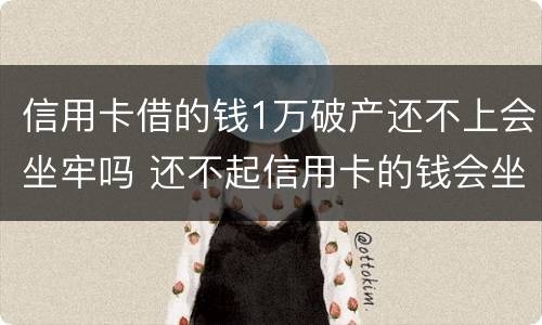 信用卡借的钱1万破产还不上会坐牢吗 还不起信用卡的钱会坐牢吗
