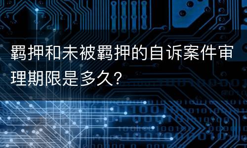 羁押和未被羁押的自诉案件审理期限是多久？