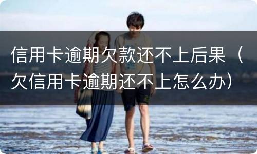 信用卡逾期欠款还不上后果（欠信用卡逾期还不上怎么办）