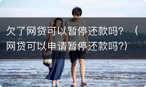 欠了网贷可以暂停还款吗？（网贷可以申请暂停还款吗?）